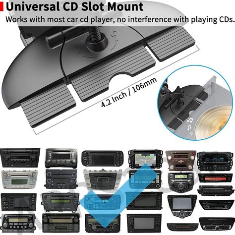 cd player car mount|APPS2Car Universal Car Mount [2 in 1] CD Slot .